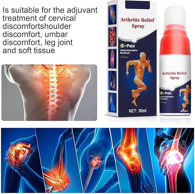 🔥 Fast-Acting Herbal Pain Relief Spray – for Arthritis, Back